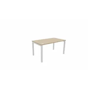 Buronomic Bureau Droit Astro Arche 140x80 Cm Chêne Vieilli/blancVendu parmanutan