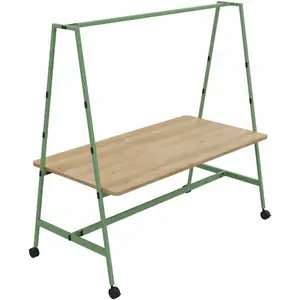 BURONOMIC Table de travail collaborative mobile Alto Largeur 180 cm Bois / MétalVendu parcamif