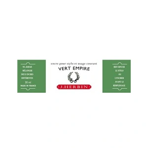 Herbin - Encre Traditionnelle à stylo en Flacon "D" 30ml - Vert Empire pas cher