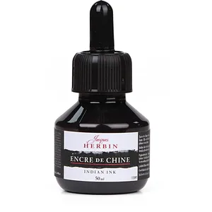 Herbin - Encre de Chine Noire 50ml pas cher