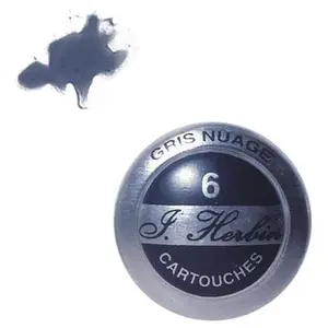 Herbin - Boîte de 6 cartouches d'Encre standard - Gris Nuage pas cher