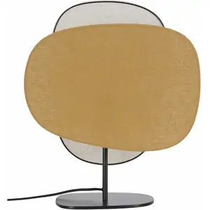 MARKET SET Lampe de table Screen 70's, multicolore, lin, 48 cm pas cher