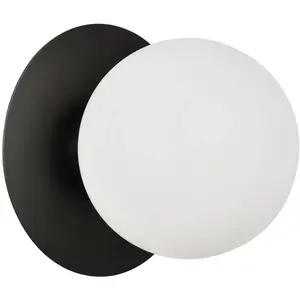 Corep MANOR-Applique ronde en Métal et Verre Ø18cm pas cher