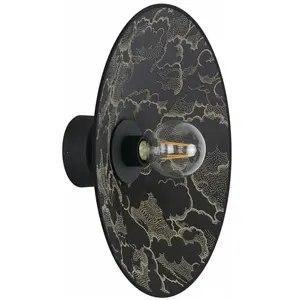 MARKET SET Gatsby applique murale kumo noir Ø 40cm pas cher