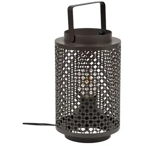 BUT lampe métal Moucharabieh RIAD rouille pas cher