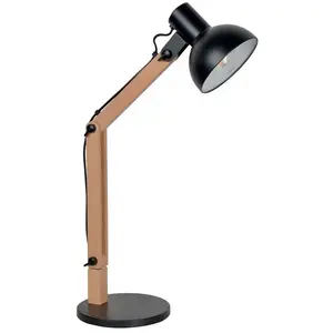 BUT Lampe de bureau archi H. 66 cm BRODY noir pas cher