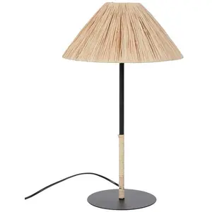 Corep PLAYA-Lampe à poser Métal/Raphia H50cm pas cher