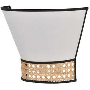 Corep PENNSY-Applique coton et cannage naturel H20cmVendu parmanutan