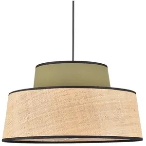 Corep MALLORCA-Suspension coton et raphia Ø38cm pas cher