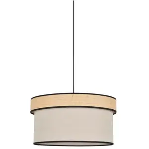 Corep AMMAN-Suspension cylindrique Coton/Raphia Ø38cm pas cher