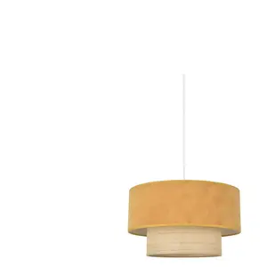 Corep Suspension Tissu 22 cm BOHEME coloris orange pas cher