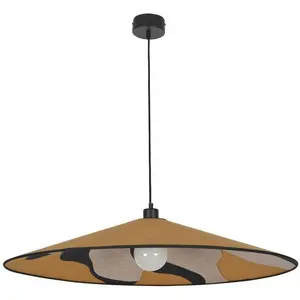 Market Set NOSTALGIA-Suspension Bi-matière Coton Ø80cm JauneVendu parluminaire