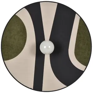 Market Set SEVENTIES-Applique murale Bi-matière Coton Ø60cmVendu parluminaire