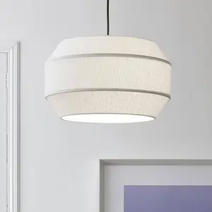 MARKET SET Suspension Cosiness, Ø 46 cm, blanc, tissuVendu parluminaire