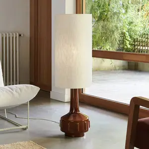 MARKET SET Lampadaire Jimmy, hauteur 121 cm, céramique/tissuVendu parluminaire