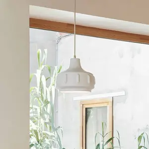 MARKET SET Suspension Jimmy, Ø 25 cm, blanc, céramique