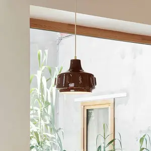 MARKET SET Suspension Jimmy, Ø 25 cm, marron, céramique