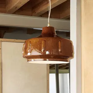 MARKET SET Suspension Jimmy, Ø 38 cm, marron, céramique pas cher