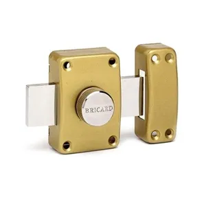 Comparateur de prix : - Verrou de securité a bouton pour porte avec cylindre 40 mm Alpha Bricard