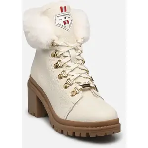 Les Tropéziennes par M.Belarbi Bottes de neige femme blanc ROSENN en cuir