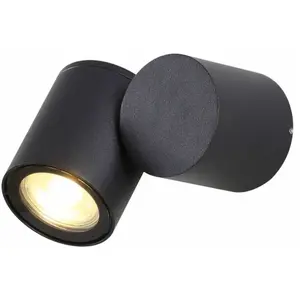 Comparateur de prix : Aric - applique murale à led topaze - gu10 - 1 x 6w - 3000k - graphite...
