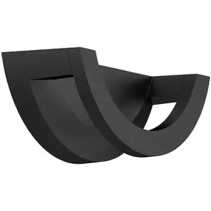applique - aric curva - 10w - 3000k - 50d - noir - aric 51523 pas cher
