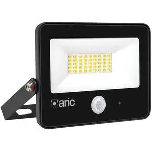 Projecteur à led Aric wink 2 - 30w - 3000k - noir - sensor Aric 51302Vendu parrue-du-commerce