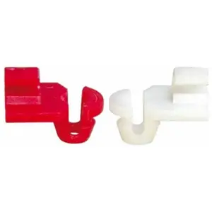 Agrafes pour vehicules type renault Restagraf Ref: 1274, Rouge/Blanc pas cher