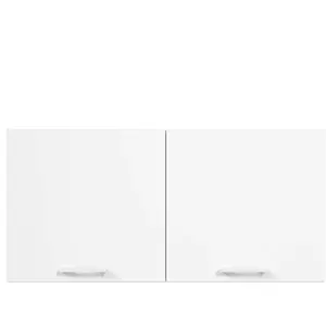 Meuble haut 2 portes 120 cm COOLNESS coloris blanc pas cher