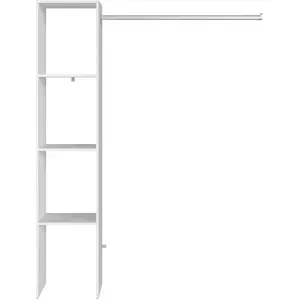 Dressing ARTIC - Blanc - 1 colonne + 1 penderie - EKIPA