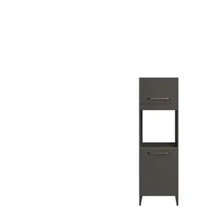 Colonne four 2 portes WAVE coloris gris pas cher