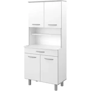 Comparateur de prix : EKIPA Buffet de cuisine Blanc mat - L 80 cm - OSLO