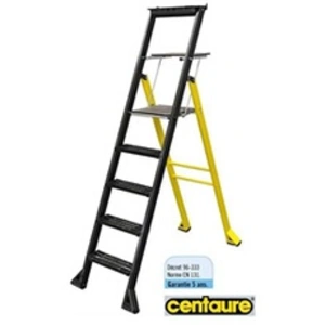 CENTAURE Escabeau Aluminium à marches caillebotis 3,10 m MISTER T 5 marches pas cher