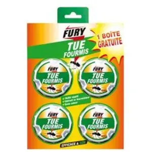 Comparateur de prix : PROVEN ORAPI Fourmis 4 Boîtes appât FURY Vert 10 x 11 x 12 cm 496133