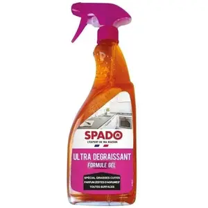 Comparateur de prix : Spray gel nettoyant ultra dégraissant spécial graisses cuites Spado 750ml