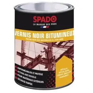 Comparateur de prix : SPADO Vernis bitumeux - noir - 1 L