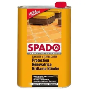 Protection rénovatrice d'éclat tomettes terres cuites 1L SPADO pas cher