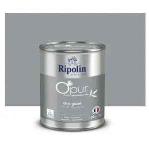 Comparateur de prix : Peinture O'Pur Satin Gris Galet 2L Ripolin