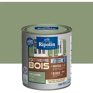 RIPOLIN Peinture pour pour Bois Intérieur & Extérieur - Vert Olivier R...