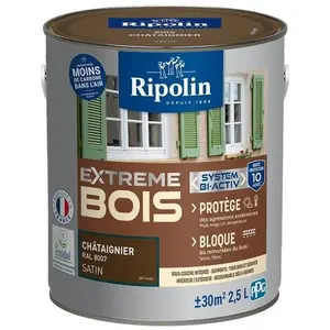 Comparateur de prix : Peinture Extrême bois - Châtaignier satin - RIPOLIN - 2,5 L
