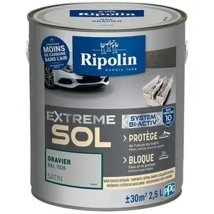 RIPOLIN PROTECTION EXTREME SOL GRAVIER RAL 7035 SATIN 2,5 LVendu parmanomano