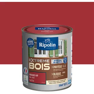 Comparateur de prix : RIPOLIN Peinture pour pour Bois Intérieur & Extérieur - Rouge Vif Ral ...