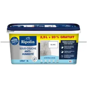 Comparateur de prix : Ripolin - Sous-Couche Anti-Humidité - 2,5L + 20% gratuit