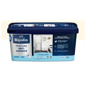Comparateur de prix : RIPOLIN PEINTURE ANTI-HUMIDITE 2,5L