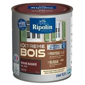 Comparateur de prix : RIPOLIN Peinture Bois Satin Haute Protection 10 ans qui Protège et Mag...