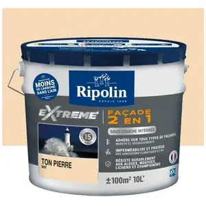 RIPOLIN PROTECTION EXTREME FACADE TON PIERRE Mat 10 L pas cher