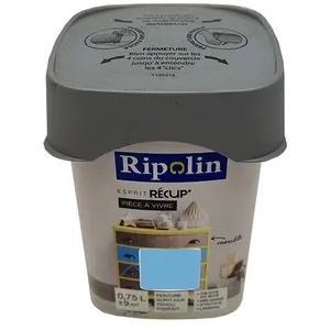 Comparateur de prix : Ripolin - Peinture Esprit Récup' Pièce à vivre Bleu seventies 0,75 l