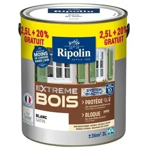 RIPOLIN Peinture Bois Satin Haute Protection 10 ans qui Protège et Mag... pas cher