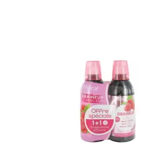 Comparateur de prix : Milical Milical Draineur Ultra Framboise 2x500ml
