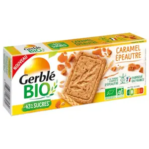 Gerblé Vitalité Sablés Caramel Épeautre Bio 130gVendu paratida-santediscount